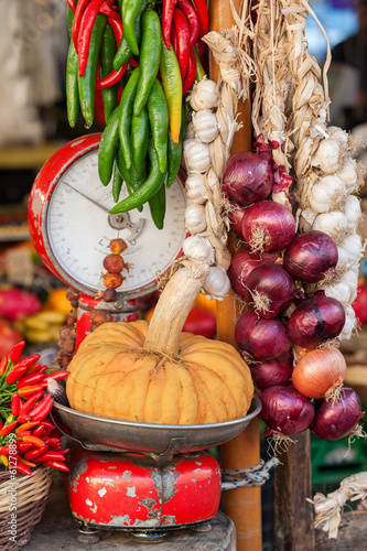 Photo: Traditional Vegetable cart - Stock Image Traditional Vegetable cart - Stock Image