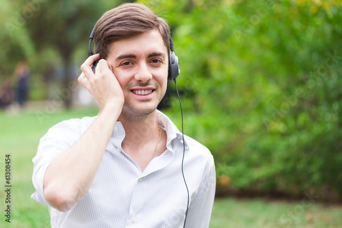 Photo: Man listening music Man listening music