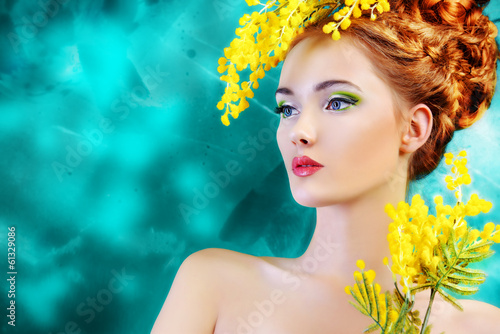 Photo: yellow mimosa yellow mimosa