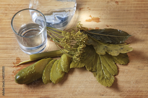 Photo: Traditional russian appetizer to vodka Traditional russian appetizer to vodka