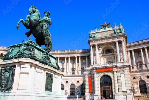 Photo: Hofburg Palace and statue, Vienna, Austria Hofburg Palace and statue, Vienna, Austria