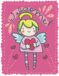 benvenuta! illustrazione per bimba neonata benvenuta! illustrazione per bimba neonata