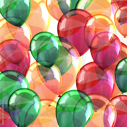 Vector: holiday background with flying multicolored balloons holiday background with flying multicolored balloons