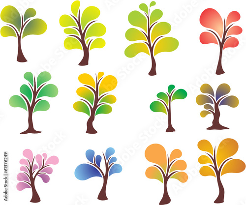 Vector: ARBRES COULEURS ARBRES COULEURS