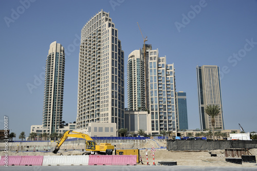 Photo: Construction Site Dubai Building Skyscrapers Construction Site Dubai Building Skyscrapers