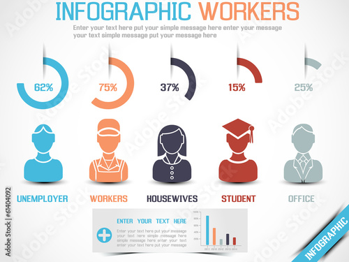 Vector: INFOGRAPHIC WORKERS INFOGRAPHIC WORKERS