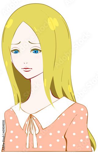 Illustration: 悲しむ女性 悲しむ女性