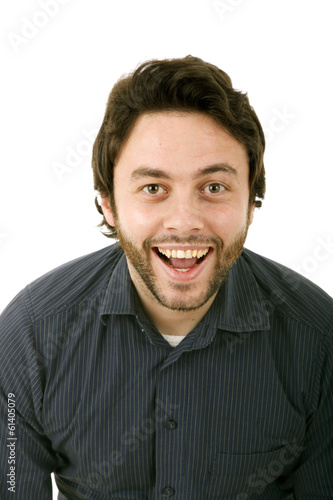 young casual man full body in a white background from Ricardo Saraiva, ...