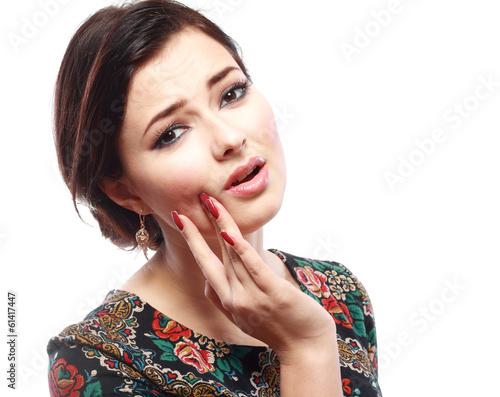 Photo: woman having toothache woman having toothache