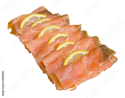 Photo: Smoked salmon slices Smoked salmon slices
