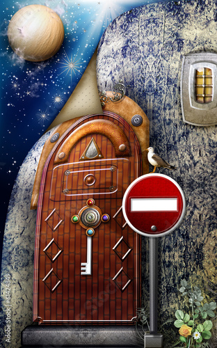 Illustration: Mysterious door series Mysterious door series