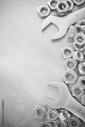 Photo: wrench and nut wrench and nut