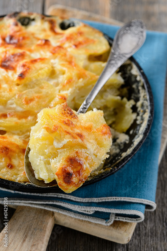 Photo: Potato gratin with cream and cheese Potato gratin with cream and cheese