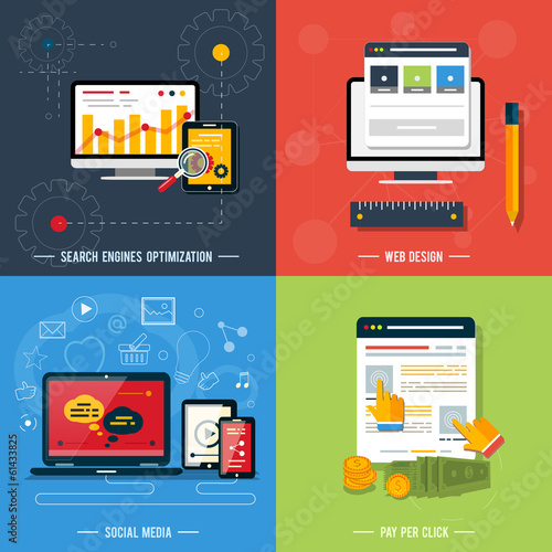 Vector: Icons for web design, seo, social media Icons for web design, seo, social media