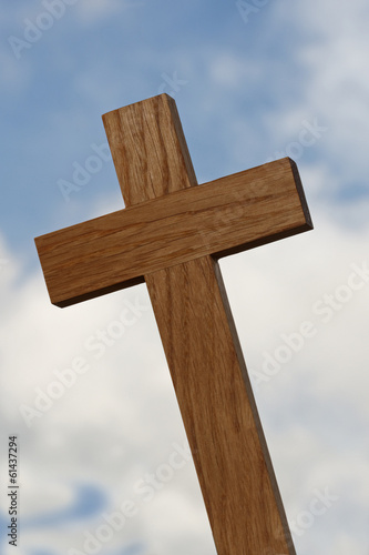 Photo: Wooden Cross Close-up Wooden Cross Close-up