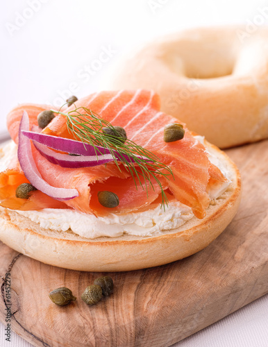 Photo: Lox and Bagel with Cream Cheese Lox and Bagel with Cream Cheese