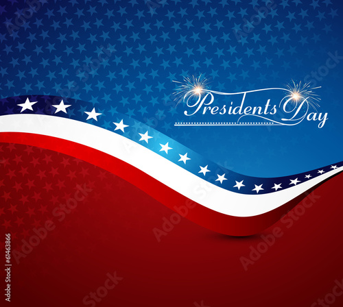 Vector: Beautiful President Day in United States of America with stylish Beautiful President Day in United States of America with stylish