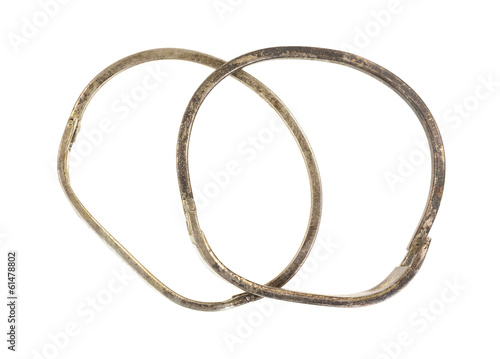Photo: Silver Bronze Antique Inlaid Bracelets Silver Bronze Antique Inlaid Bracelets