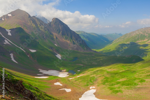 Photo: caucasian mountain valley caucasian mountain valley