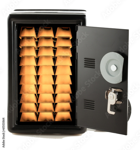 Illustration: Ingots in strongbox Ingots in strongbox