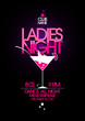Ladies night party design with martini glass. Ladies night party design with martini glass.