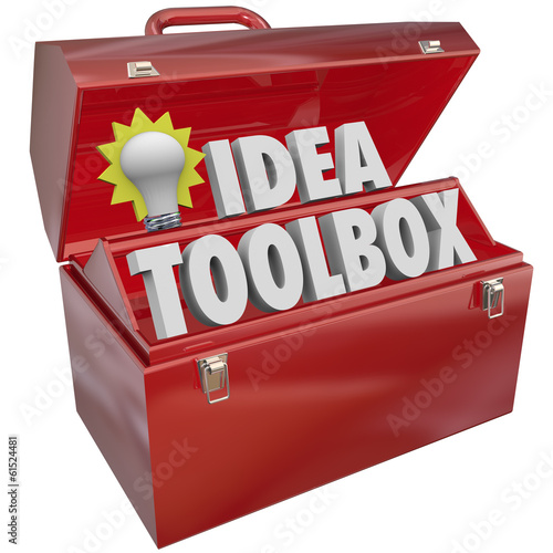 Illustration: Idea Toolbox Creativity Inspiration Brainstorming Light Bulb Too Idea Toolbox Creativity Inspiration Brainstorming Light Bulb Too