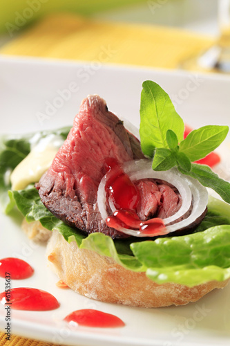 Photo: Roast Beef Sandwich Roast Beef Sandwich