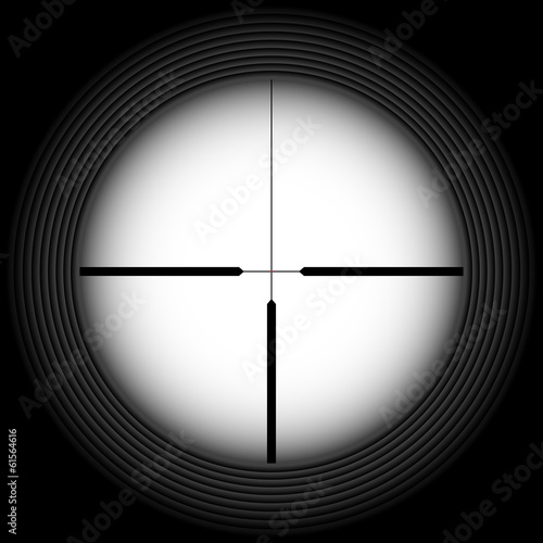 Vector: Rifle sight Rifle sight