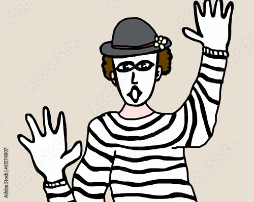 Illustration: the mime the mime