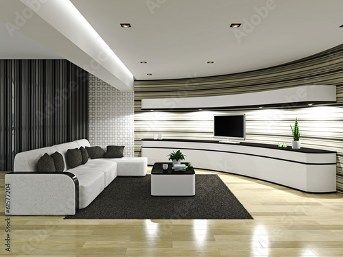 Illustration: Livingroom with furniture Livingroom with furniture
