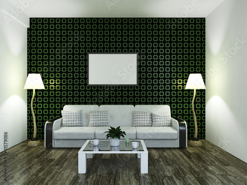 Illustration: White sofa White sofa