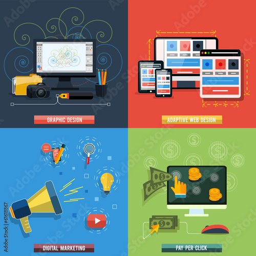 Vector: Icons for web design, seo, social media Icons for web design, seo, social media