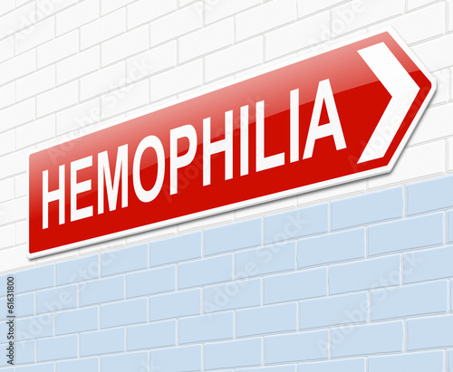 Illustration: Hemophilia concept. Hemophilia concept.
