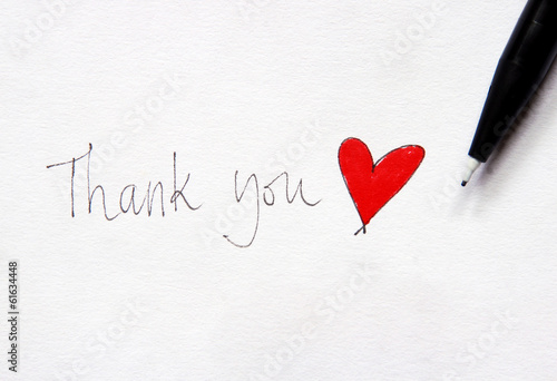 Photo: thank you note thank you note