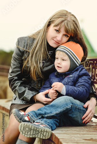 Photo: happy mother and son happy mother and son
