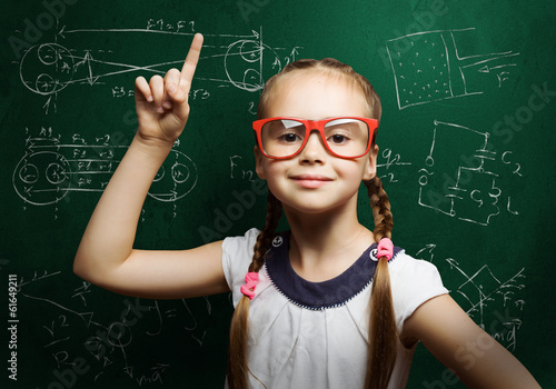 Photo: Smart schoolgirl Smart schoolgirl