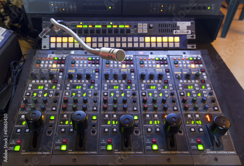 Photo: microphone on the control panel microphone on the control panel