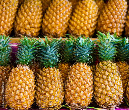 Photo: Fresh pineapple for sale. Fresh pineapple for sale.