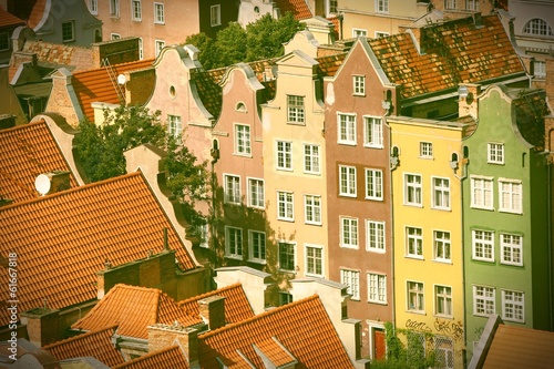 Photo: Gdansk, Poland. Cross processed retro color tone. Gdansk, Poland. Cross processed retro color tone.