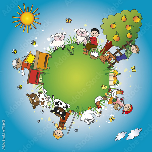 Illustration: farm farm
