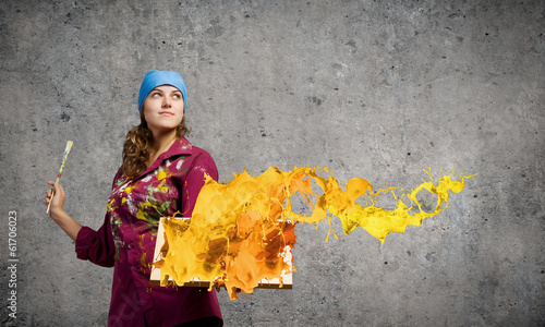 Photo: Woman painter Woman painter