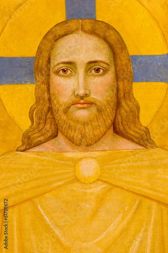 Photo: Vienna - Jesus Christ fresco in Carmelites church Vienna - Jesus Christ fresco in Carmelites church