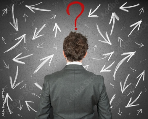 Photo: Difficult choices of a businessman Difficult choices of a businessman