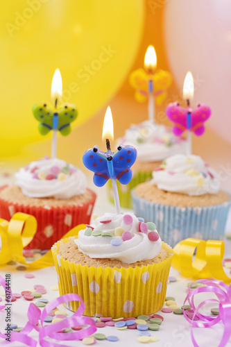 Photo: Butterflies birthday candles Butterflies birthday candles