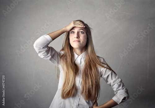 Photo: forgetful woman forgetful woman