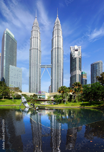 Photo: Petronas Twin Towers at Kuala Lumpur, Malaysia. Petronas Twin Towers at Kuala Lumpur, Malaysia.