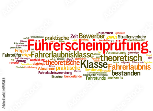 Vector: Führerscheinprüfung (Führerschein, Fahrschule) Führerscheinprüfung (Führerschein, Fahrschule)