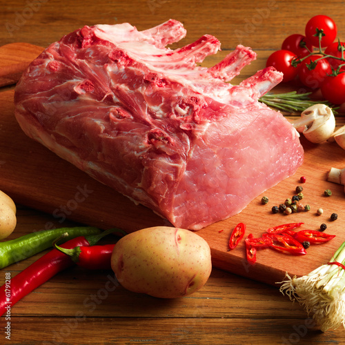 Photo: Steak with vegetables Steak with vegetables