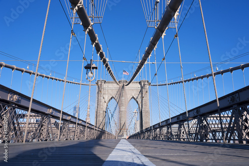 Photo: Brooklyn Bridge detail New York City Brooklyn Bridge detail New York City