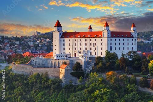 Photo: Bratislava castle at sunset, Slovakia Bratislava castle at sunset, Slovakia